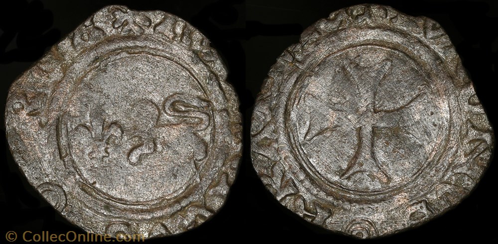 monnaie france royale denier tournois auxerre