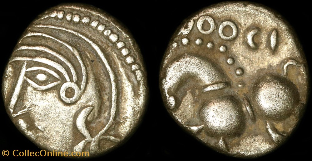 Denier Q.DOCI monnaie antique av jc a ap gauloise denier q doci
