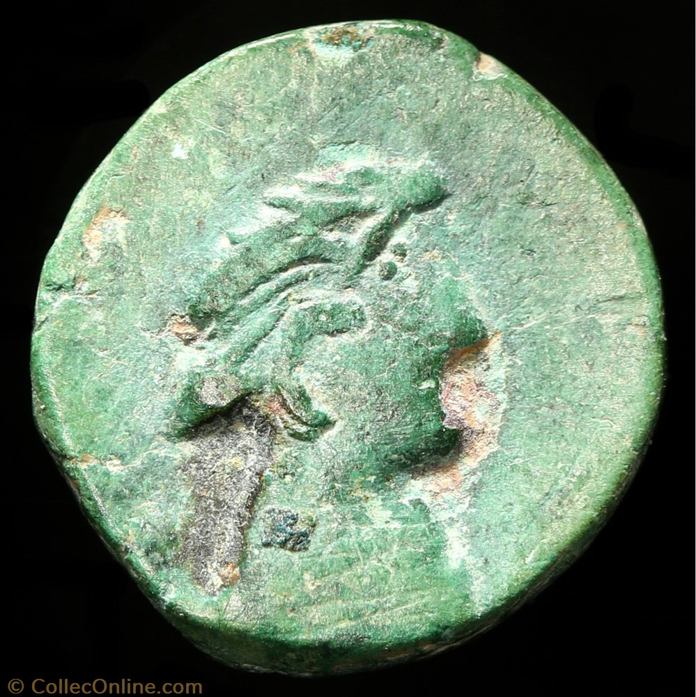 Bronze Germanvs Indutilli - Imitation 2 monnaie antique av jc ap gauloise bronze germanvs indutilli imitation