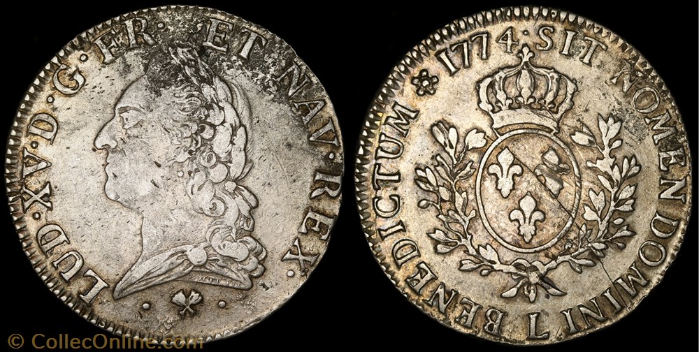 Ecu à la vielle tête monnaie france royale ecu a la vielle tete