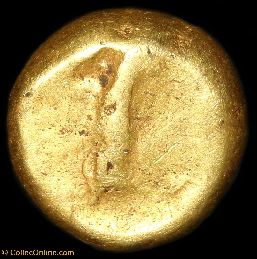 Quart de statère globulaire au segment 2 monnaie antique av jc ap gauloise quart de statere globulaire au segment