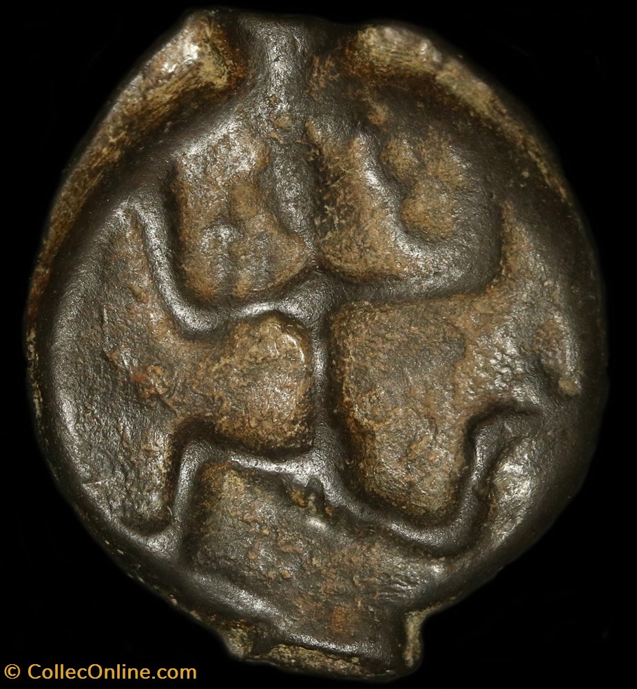 monnaie antique av jc ap gauloise potin au danseur