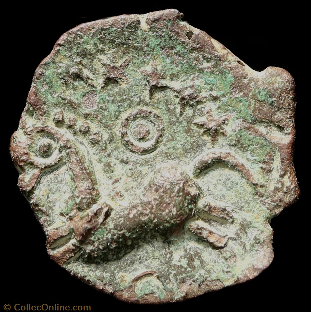 Bronze au cheval et aux annelets 3 monnaie antique av jc ap gauloise bronze au cheval et aux annelets