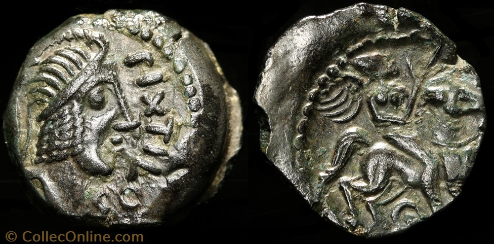 monnaie antique jc ap gauloise bronze pixtilos au cavalier