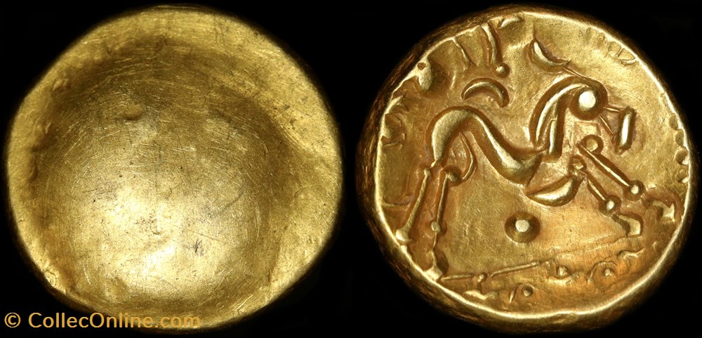 monnaie antique av jc ap gauloise statere or uniface