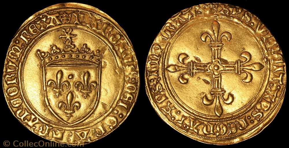 Ecu d'or au soleil - Angers monnaie france royale ecu or au soleil angers