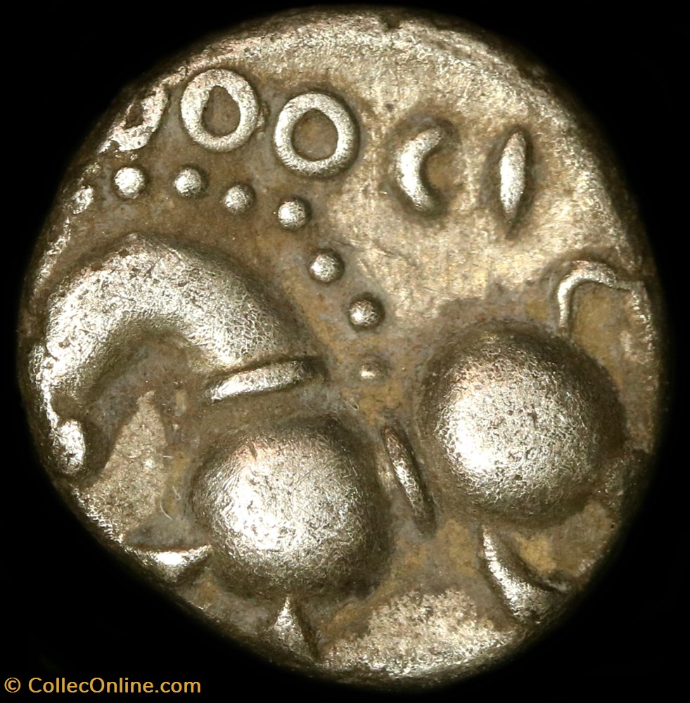 Denier Q.DOCI 3 monnaie antique av jc a ap gauloise denier q doci
