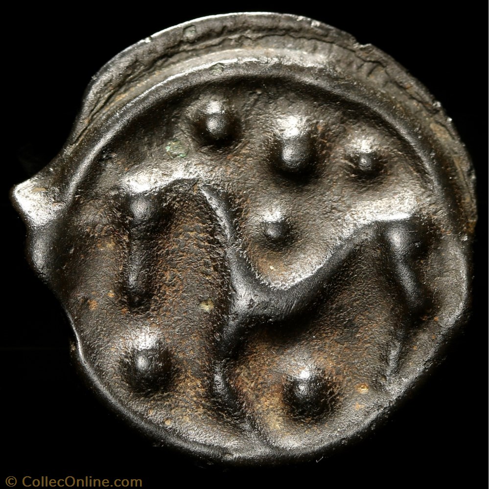 Potin à la grosse tête 3 monnaie antique av jc ap gauloise potin a la grosse tete