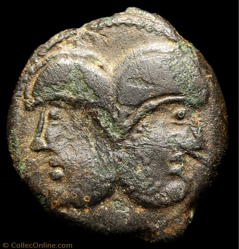 Bronze à la tête Janiforme - Classe 1 2 monnaie antique av jc ap gauloise bronze a la tete janiforme classe 1