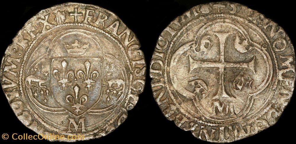 Douzain aux salamandres monnaie france royale douzain aux salamandres