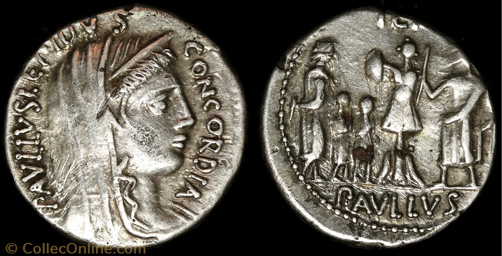 Denier - Aemilia monnaie antique av jc ap romaine denier aemilia