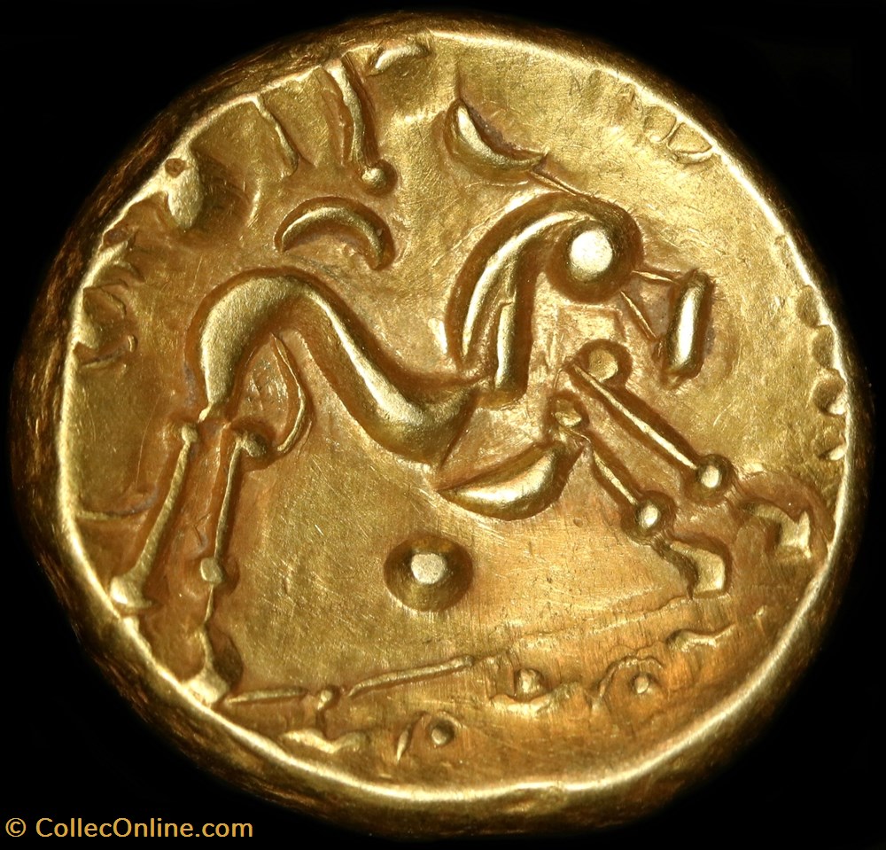 monnaie antique av jc ap gauloise statere or uniface