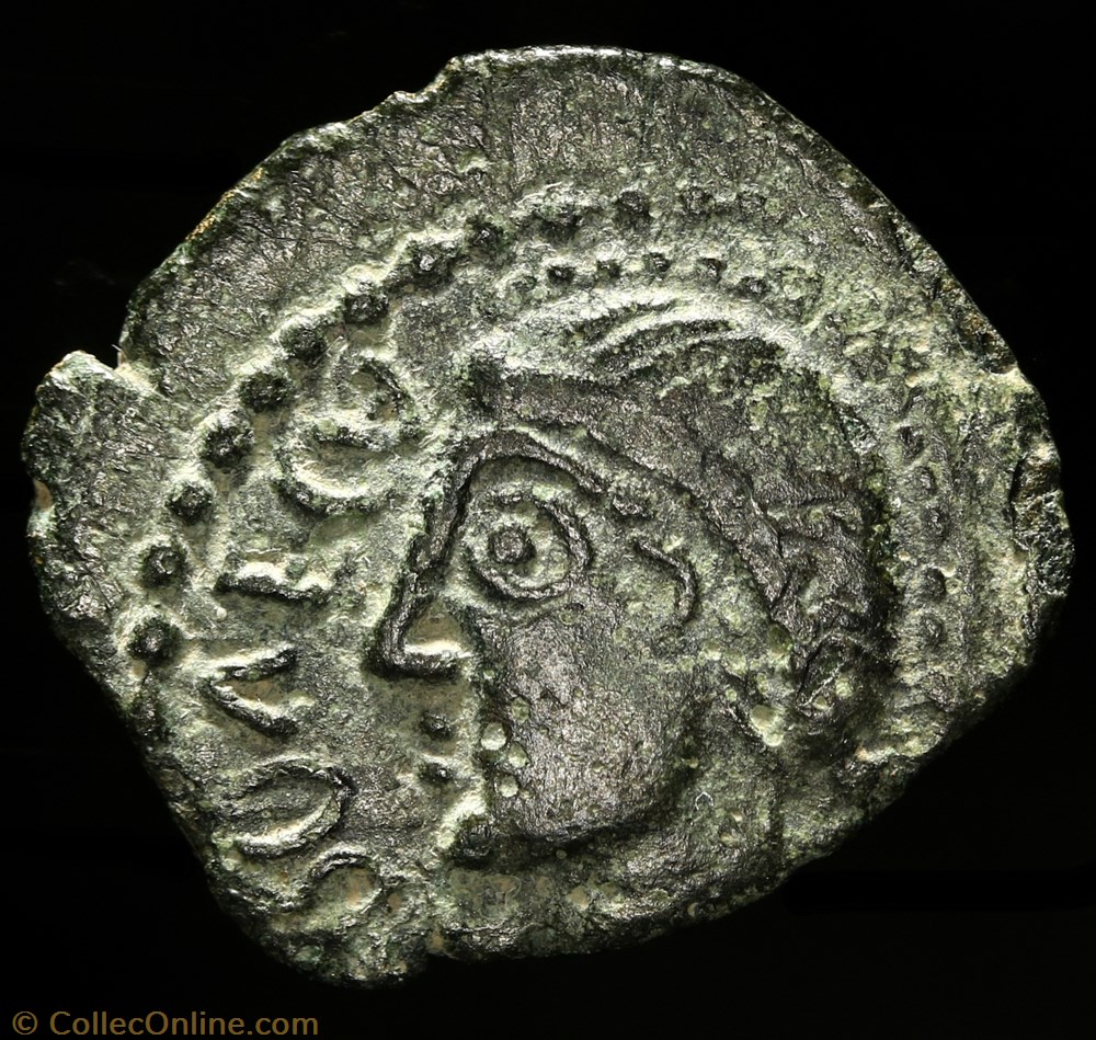 Bronze Roveca - Type III A 2 monnaie antique av jc ap gauloise bronze roveca type iii a
