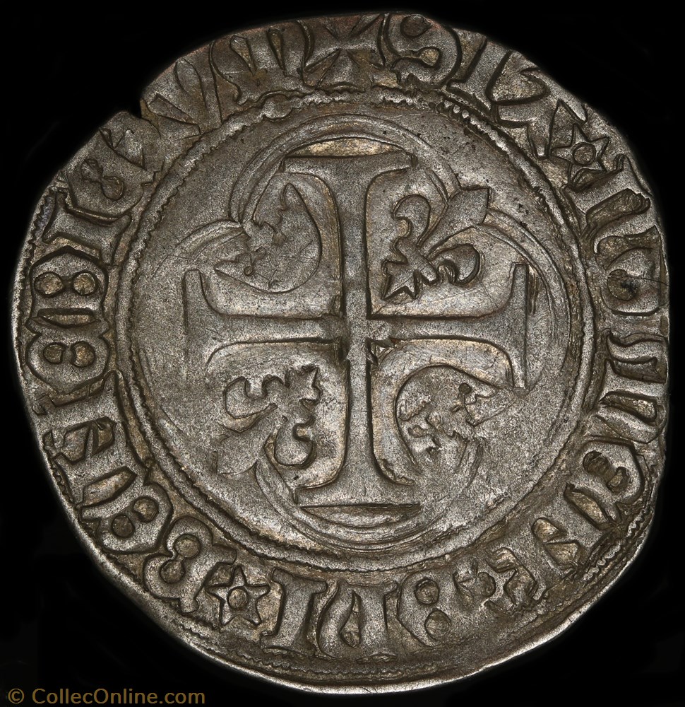 Blanc à la couronne - Chalons 3 monnaie france royale blanc a la couronne chalons