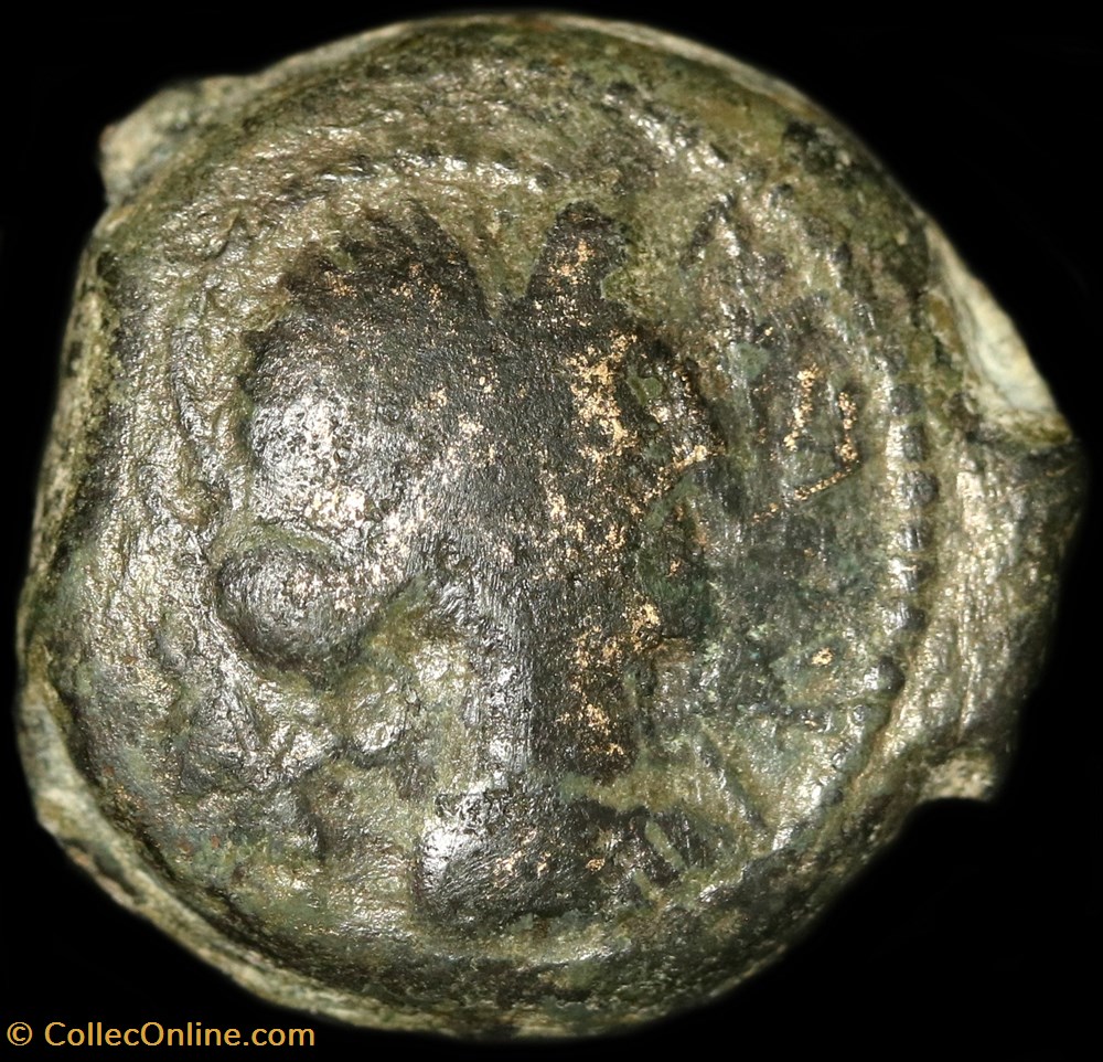 Bronze Roveca - Type V 3 monnaie antique av jc ap gauloise bronze roveca type v