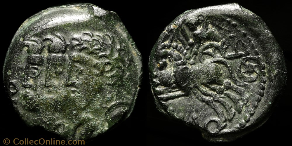 Bronze Remo Remo - bige à gauche monnaie antique av jc ap gauloise bronze remo remo bige a gauche