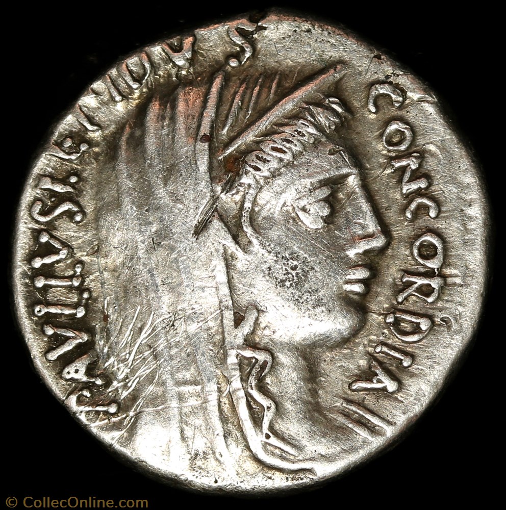 Denier - Aemilia 2 monnaie antique av jc ap romaine denier aemilia