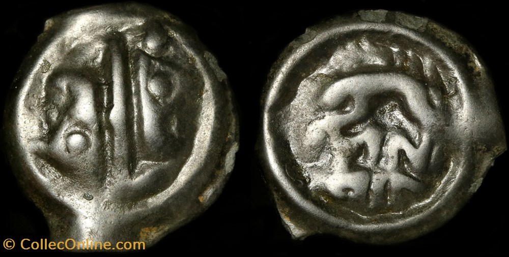 Potin OYINDIA monnaie antique av jc ap gauloise potin oyindia