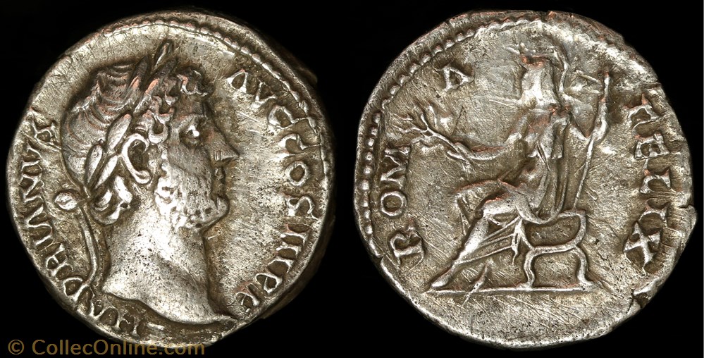 Denier - Hadrien monnaie antique av jc ap romaine denier hadrien