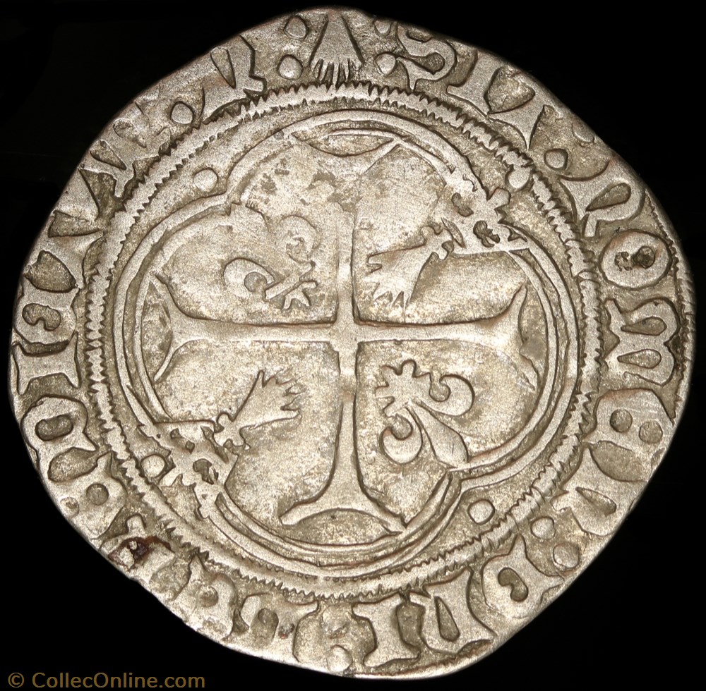 Blanc à la couronne de Bretagne 3 monnaie france royale blanc a la couronne de bretagne