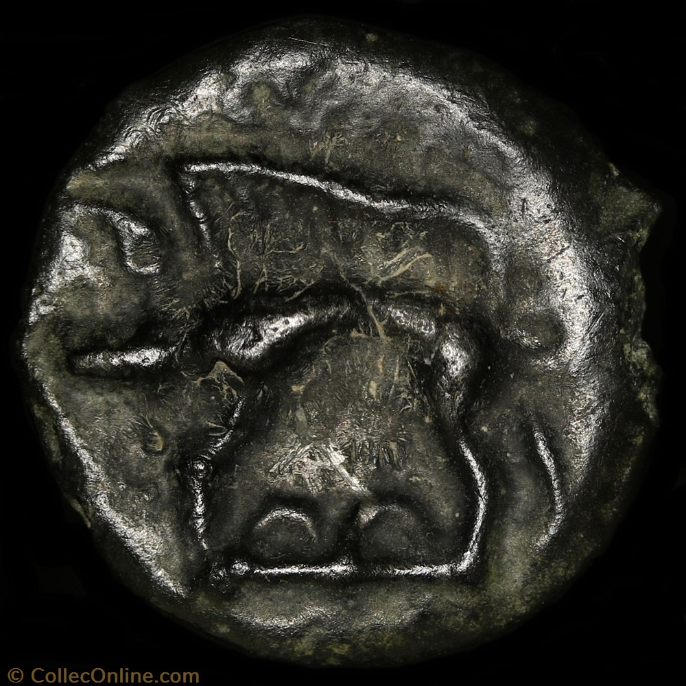 monnaie antique av jc ap gauloise potin au bandeau