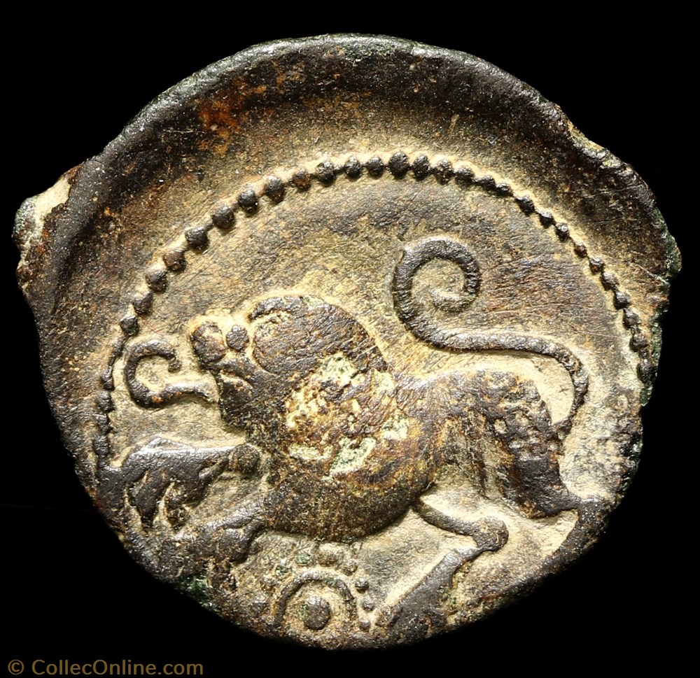 Bronze à la tête Janiforme - Classe 1 3 monnaie antique av jc ap gauloise bronze a la tete janiforme classe 1