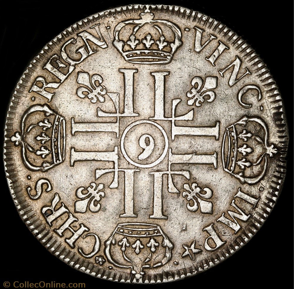 Ecu aux 8 L 3 monnaie france royale ecu aux 8 l