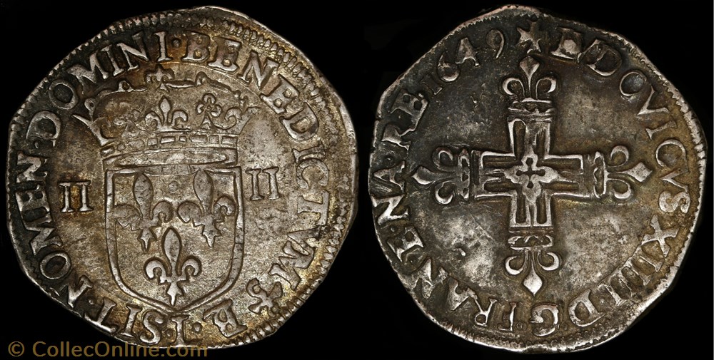 monnaie france royale quart ecu au marteau