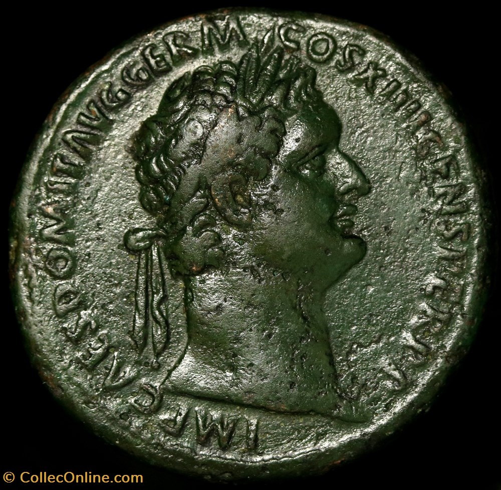 monnaie antique av jc ap romaine republicaine imperiale as domitien