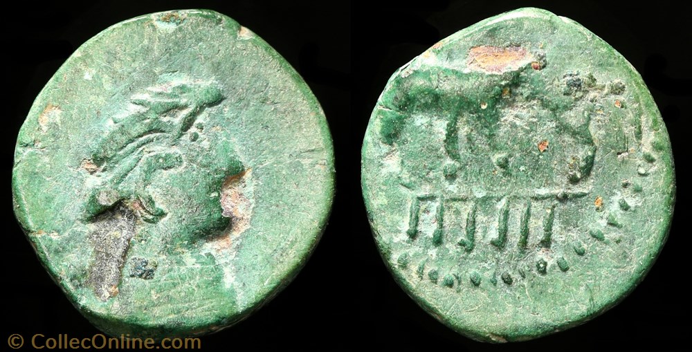 Bronze Germanvs Indutilli - Imitation monnaie antique av jc ap gauloise bronze germanvs indutilli imitation