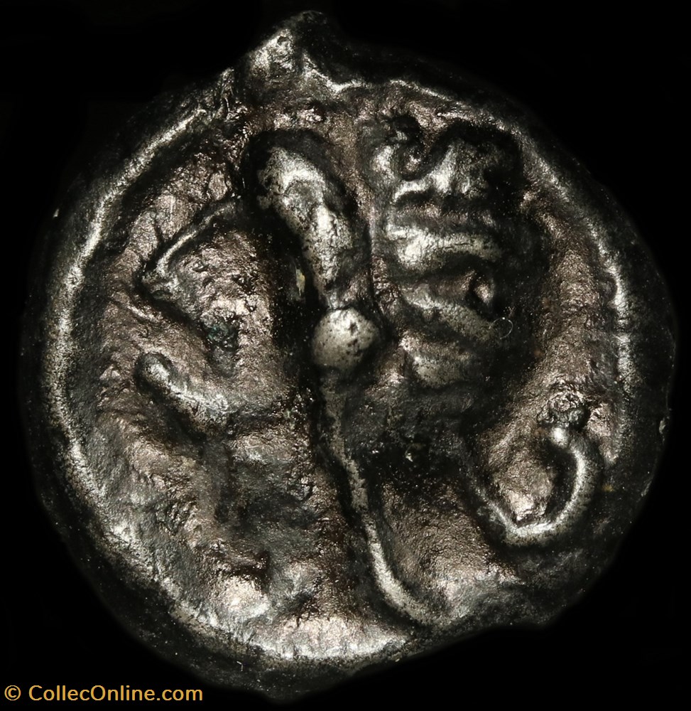 Potin au taureau et au lis - Type 2 2 monnaie antique av jc ap gauloise potin au taureau et au lis type 2