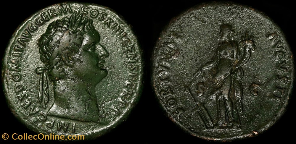 monnaie antique av jc ap romaine republicaine imperiale as domitien