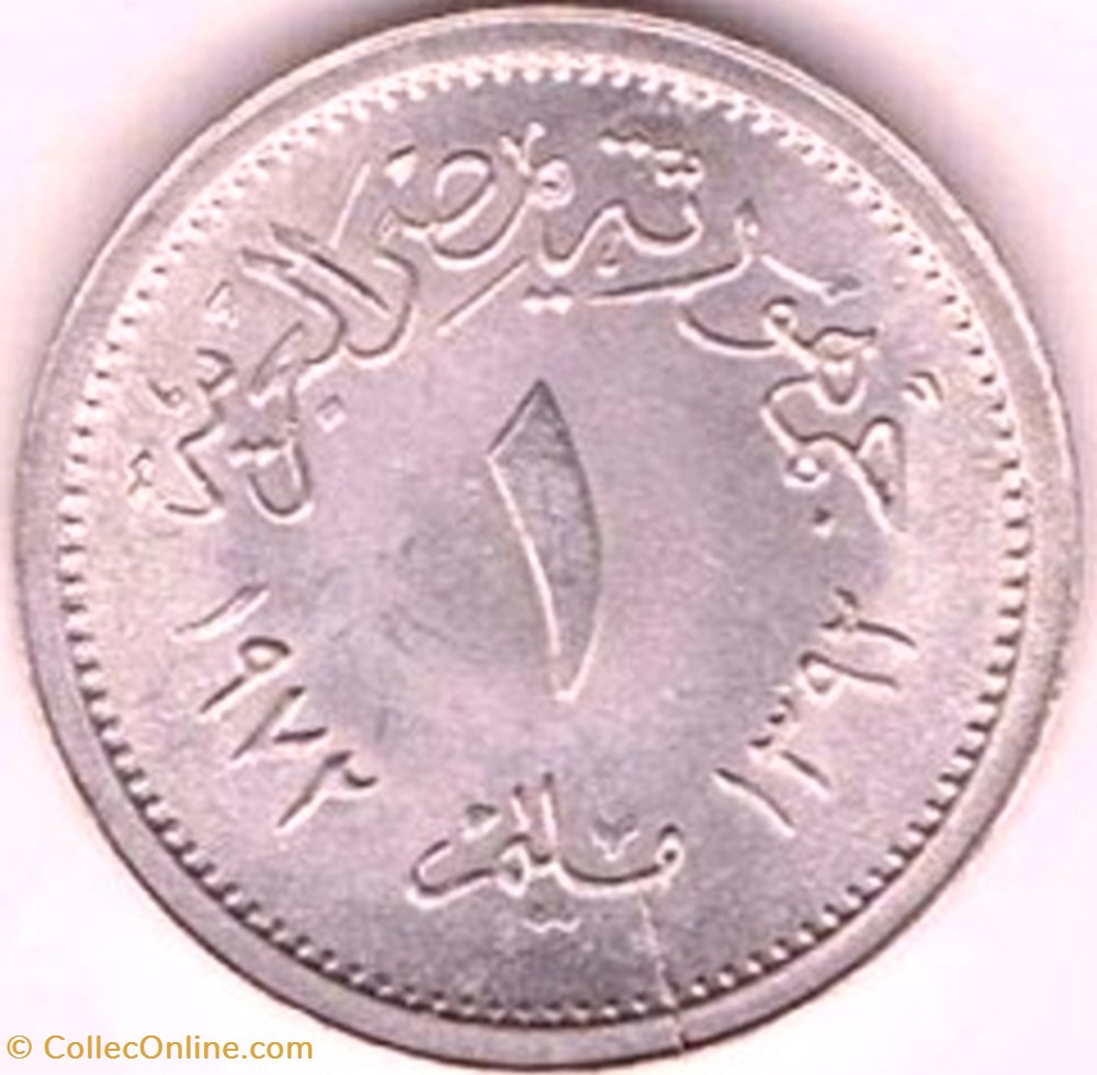 coins world egypt 1 millieme