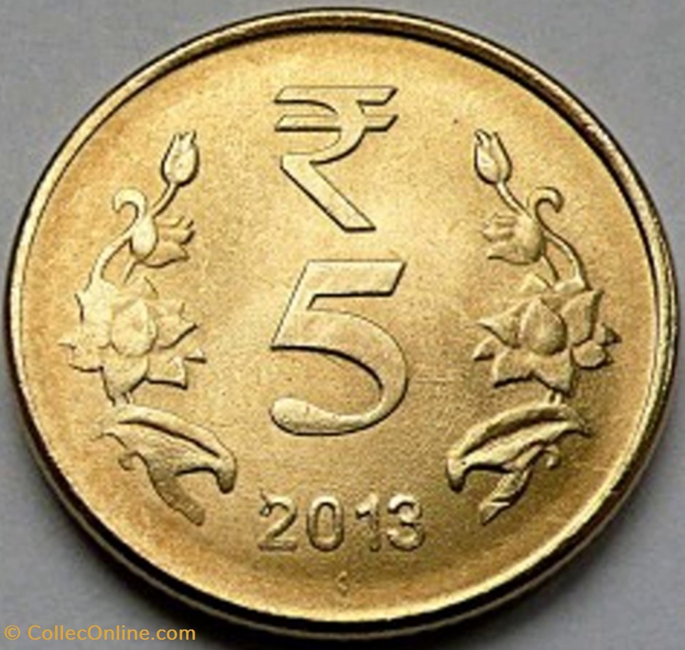 5 Rupees coin world indium 5 rupees