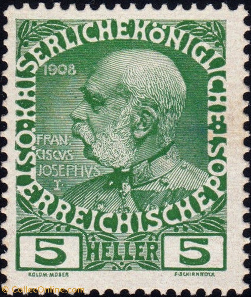 stamp europe austrium emperor franz joseph 1848 1916