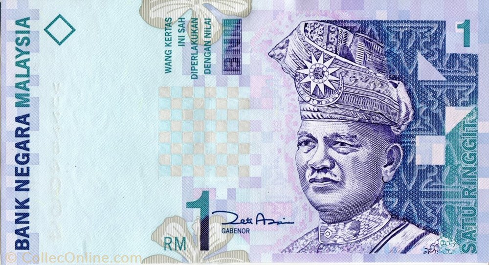 1 Ringgit banknote asium malaysium 1 ringgit