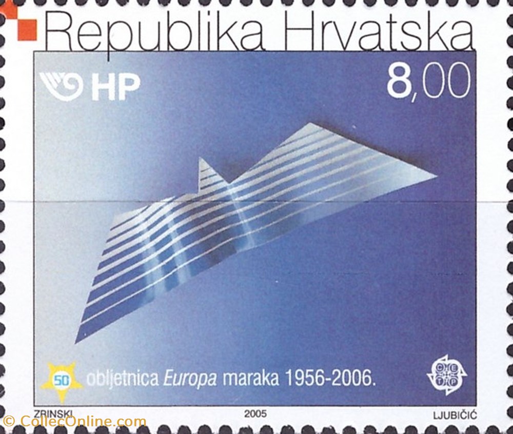 europe croatium 50th anniversary of the europa stamps 1956 2006