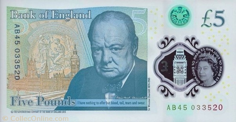 banknote europe united kingdom 5 pounds