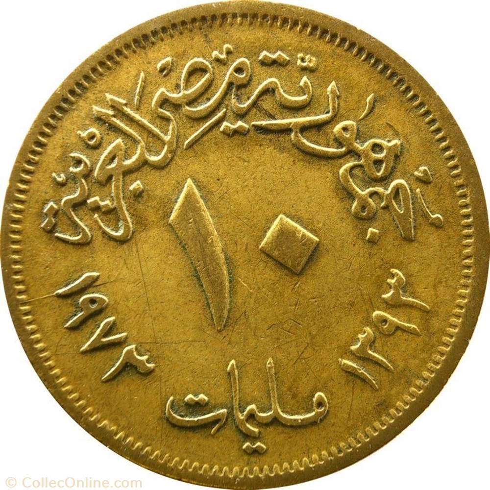 coins world egypt 10 milliemes