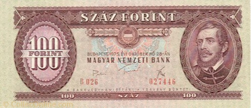 100 Forint banknote europe hungary 100 forint