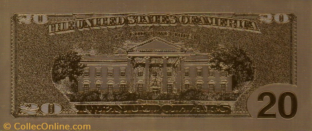 20 Golden Dollar banknote token united state 20 golden dollar