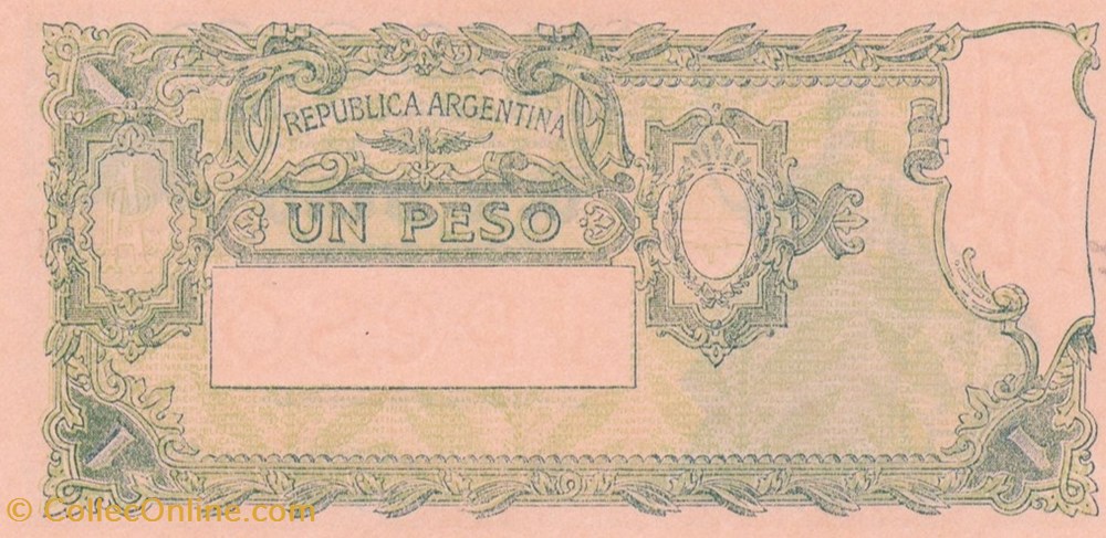 banknote south america argentina 1 peso