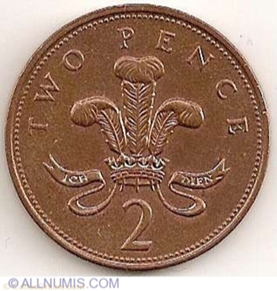 2 Pence (Badge of Prince of Wales - Magnetic) coin world united kingdom 2 pence badge of prince of wales magnetic