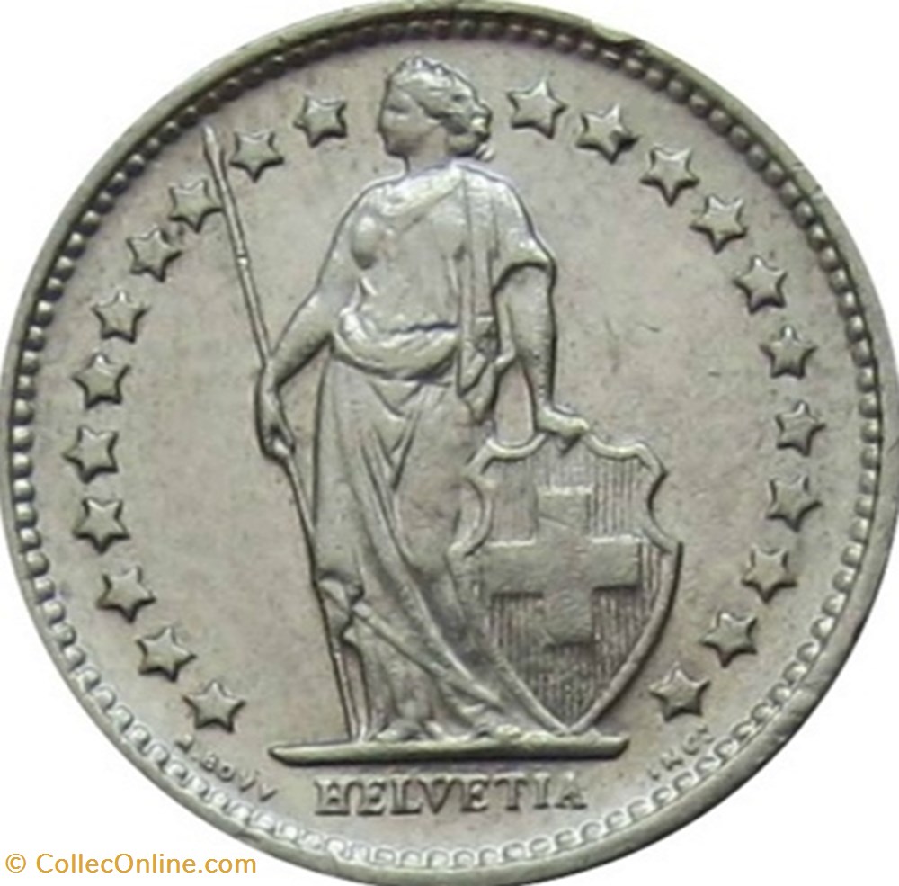 ½ Franc coin world switzerland franc