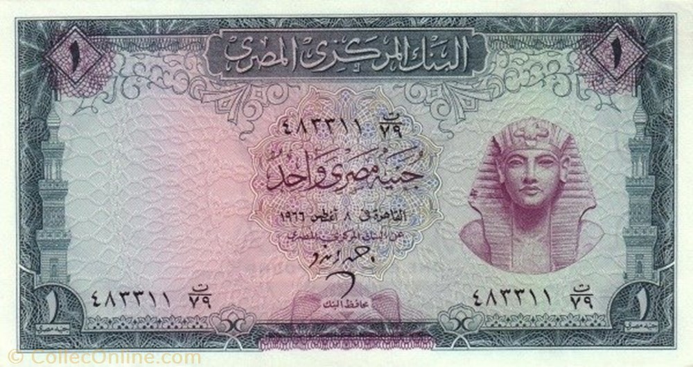 banknote africa egypt 1 pound