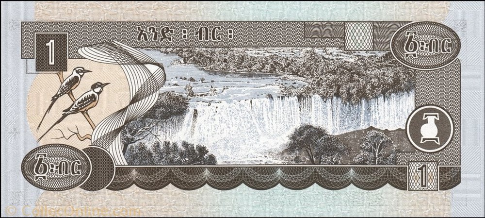 1 Birr banknote africa ethiopium 1 birr