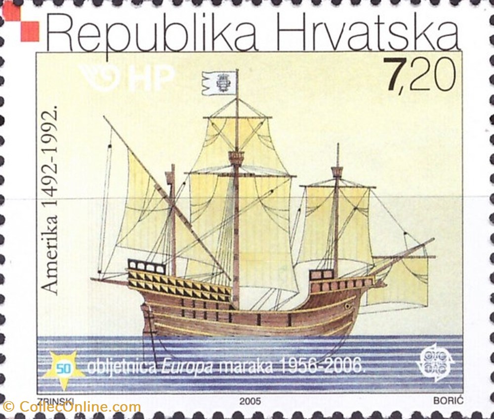 europe croatium 50th anniversary of the europa stamps 1956 2006