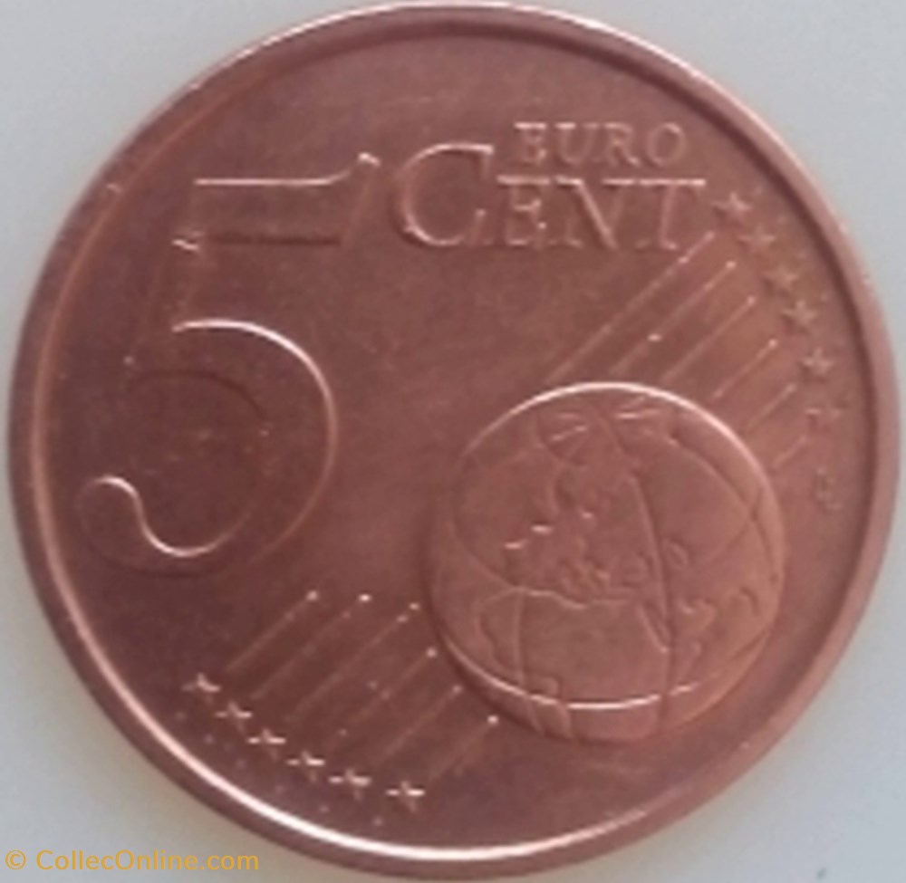 5 Euro Cent coin to italy 5 euro cent