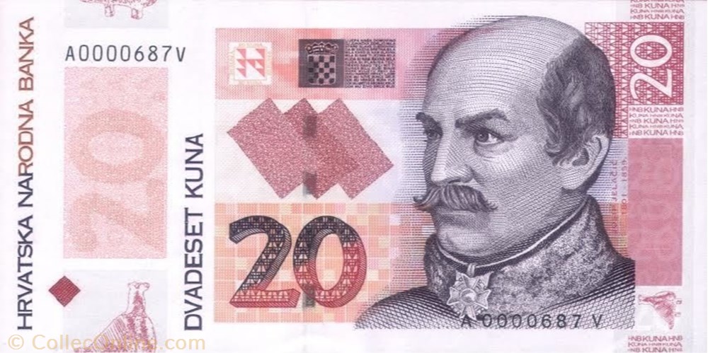 banknote europe croatium 20 kuna