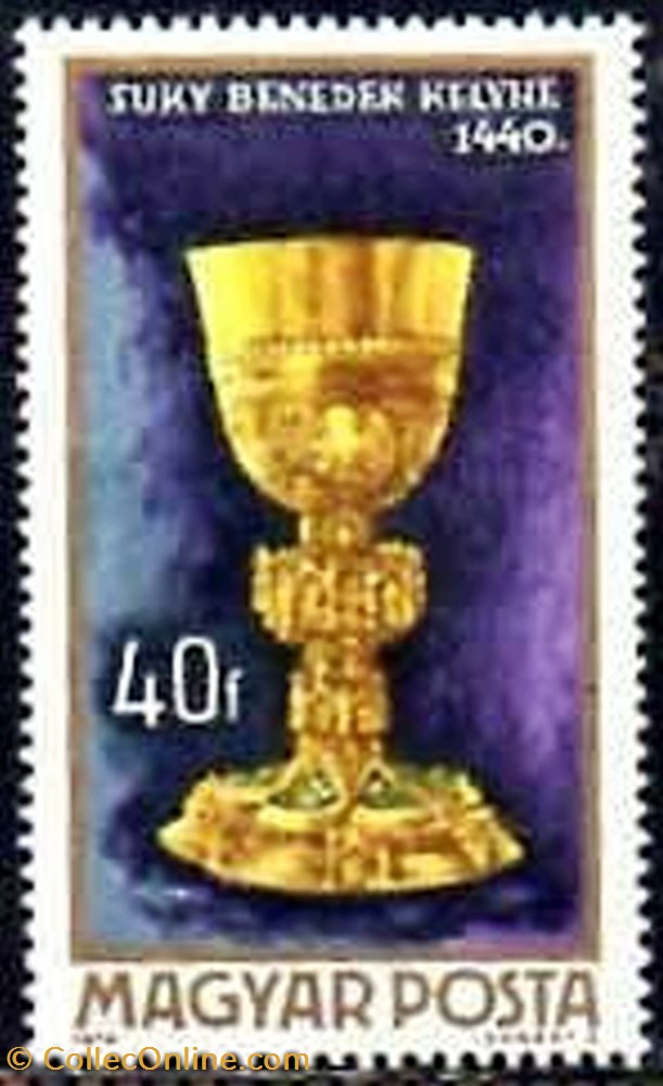 Chalice by Benedek Suky stamp europe hungary chalice by benedek suky